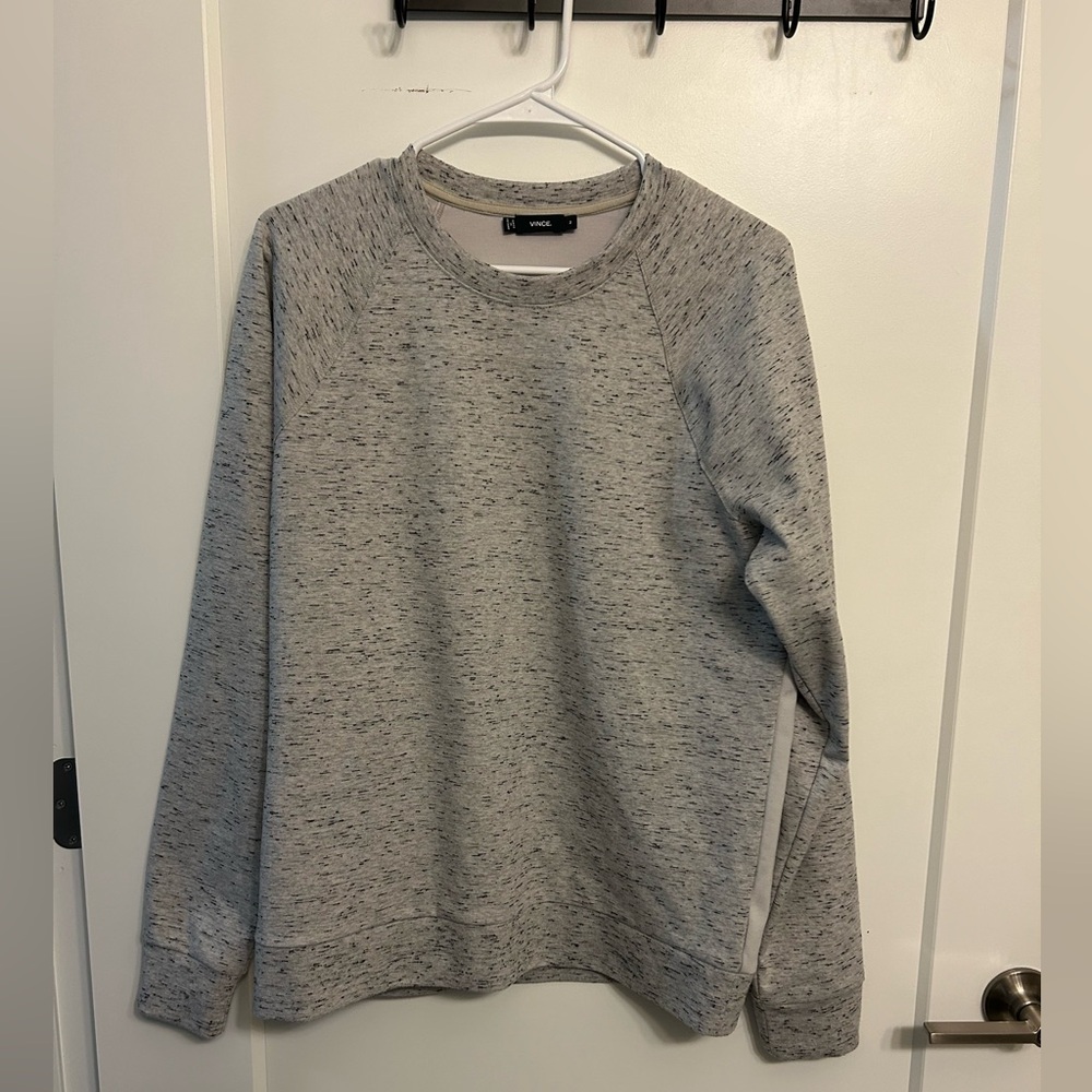 VINCE Heathered Gray Crewneck
